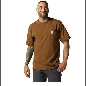 Carhartt Tan Pocket Tee (Burnt Orange color)